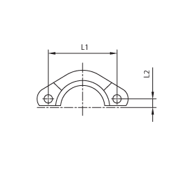 Скоба SAE код 61 805602 L1:47,6|L2:11|Ø фланца:3/4 - фото 124034