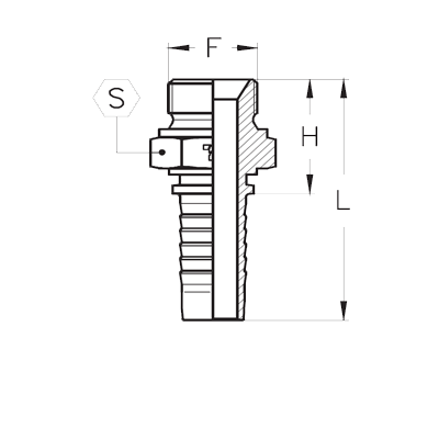 Фитинги BSP, наружная цилиндрическая резьба 60°, BS 5200, ISO 12151-6 CX1010MG DN=16 - фото 125452