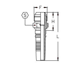 Фитинги РВД JIC Interlock, наружная резьба, конус 37°, SAE J516, ISO 12151-5 CH2024MI DN=31,5 - фото 126555