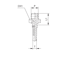 Фитинги РВД NPTF Interlock, наружная резьба 806901 DN=19 - фото 127064