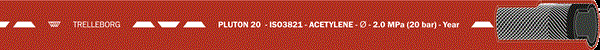 Промышленный рукав Trelleborg PLUTON 20 RED 6,3 L 20 0200032, d=6.3 - фото 130821
