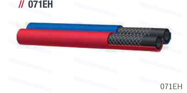 Рукав AlfaGomma 071EH для сдвоенного кислородно-ацетиленового сварочного 12 бар, d=5.0 мм - фото 133223