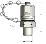 КТ 16x1.5 - BSP (Ш) 1/4 flat face (металл.-пластик.) - фото 135231