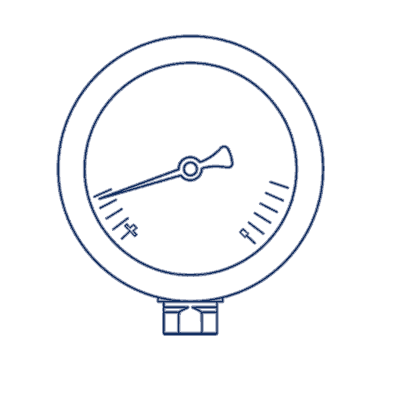 Манометр D63 G1/4 - 25 Bar - радиальное подключение - фото 135466