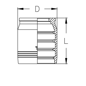 Муфта DN 25 4SP/4SH/R13/R15 CS NEW - фото 135545