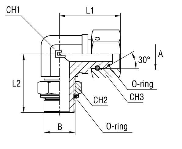 Соединение FRN90 BSP 1/4" BSP 1/4" - фото 135931