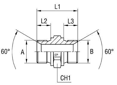 Соединение P BSP 1" BSP 1/2" - фото 135985