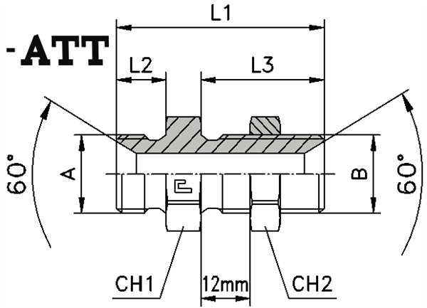 Соединение P BSP 1/4" BSP 1/4"-ATT - фото 136001