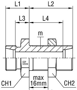 Соединение PD DL06 M12х1.5 (корпус) - фото 136145