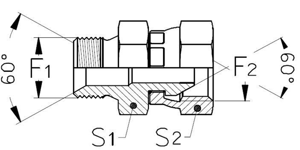 Соединение PF BSP 1/2" BSP 1/2" - фото 136184