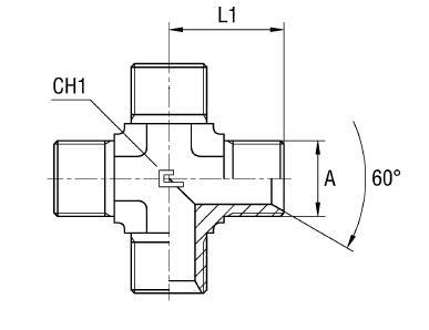 Соединение PX BSP 1/4" - фото 136605