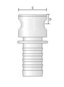 Соединение тип MORTAR  DN 025 НИППЕЛЬ ковкое железо - фото 136639
