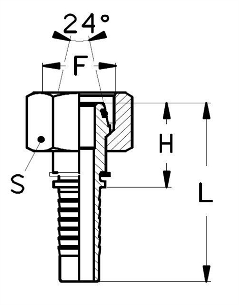 Фитинг DN 06 DKO-S (Г) 14x1.5 6 - фото 136809