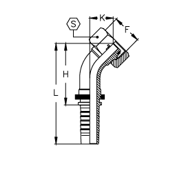 Фитинг DN 06 DKO-S (Г) 14x1.5 6 (45) - фото 136810