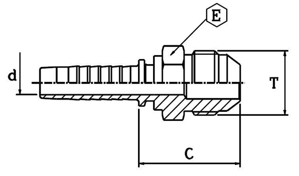 Фитинг DN 06 JIC (Ш) 9/16 - фото 136831