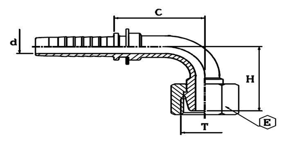 Фитинг DN 08 DKL (Г) 16x1.5 (90) - фото 136855