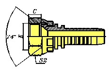 Фитинг DN 16 JIC (Г) 7/8 - фото 137001