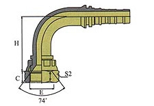 Фитинг DN 20 JIC (Г) 1.1/16 (90) Interlock - фото 137069