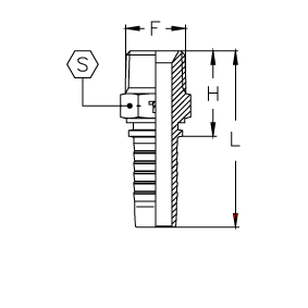 Фитинг DN 20 NPTF 1/2 - фото 137089