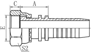 Фитинг DN 20 ORFS (Г) 1 - фото 137091
