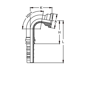 Фитинг DN 20 SFL 3/4 38.1 (100) CS - фото 137110