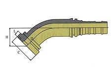 Фитинг DN 20 SFL 3/4 38.1 (45) Interlock - фото 137116