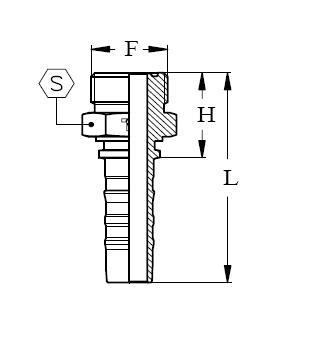 Фитинг DN 32 ORFS (Ш) 1.11/16 CS - фото 137378