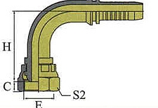 Фитинг DN 38 DK (Г) 52x2 (90) - фото 137469