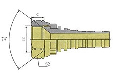 Фитинг DN 50 JIC (Г) 2.1/2 Interlock - фото 137575