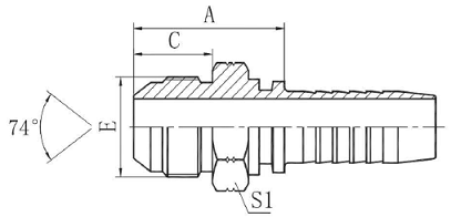 Фитинг DN 50 JIC (Ш) 2.1/2 - фото 137576