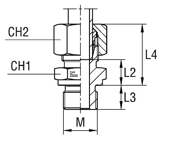 Штуцер FB DL10 M14x1.5 (в сборе) - фото 137639