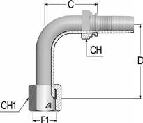 Фитинг DN 10 JIC (Г) 9/16 (90) Long - фото 138020