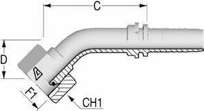 Фитинг DN 12 BSP (Г) 1/2 (45) - фото 138033