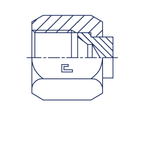 Заглушка V (Г) JIC 1.5/8" - фото 138296