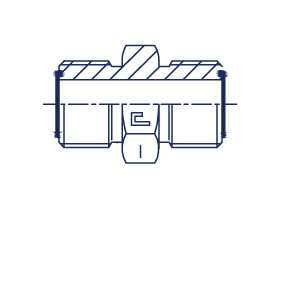 Соединение P D20-D16 ORFS 1.3/16 - ORFS 1 редукционное - фото 139123