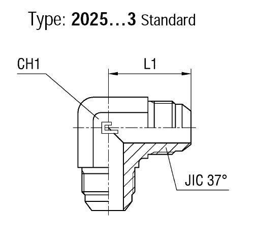 Соединение P90 JIC 1.5/16'' - фото 139253