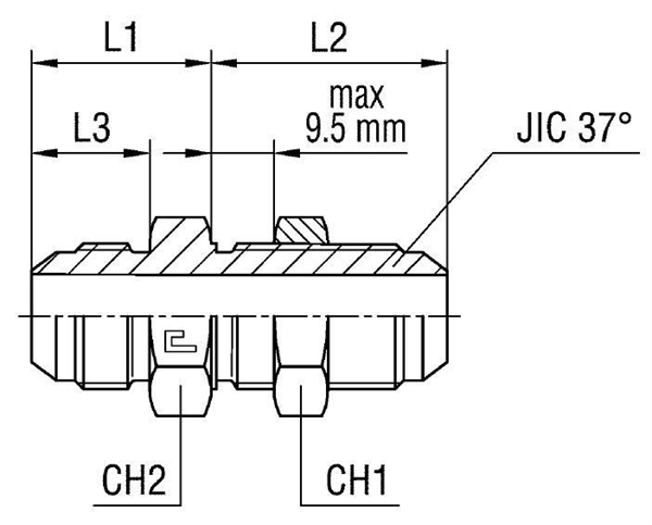 Соединение PD JIC 9/16" - фото 139352