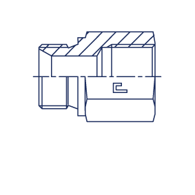 Соединение PF BSP 1" BSP 1" L65 - фото 139431