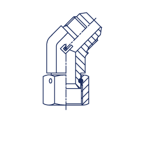 Соединение PN45 JIC 7/16" - фото 139614