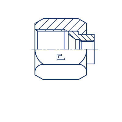 Соединение для манометра D12 JIC 3/4 - G1/4 - фото 140587