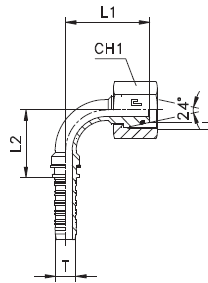 Фитинг DN 25 DKO-S (Г) 36x2 25 (90)  E41 - фото 140836