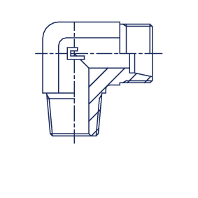 Штуцер FC90 DS12 BSPT 3/8" (корпус) - фото 141709