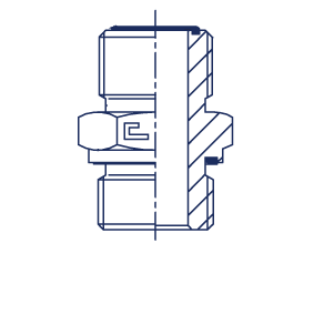 Штуцер FE D16 ORFS 1 - BSP 3/4 - фото 141925