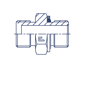 Штуцер FH BSP 1/4" BSP 1/4" o-ring - фото 142253