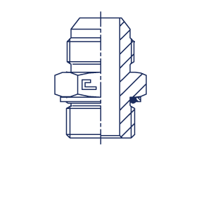 Штуцер FH JIC 9/16" BSP 1/8" - фото 142513