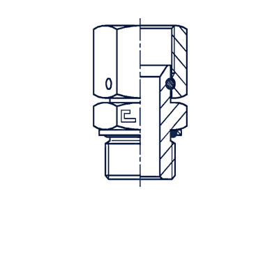Штуцер FNH JIC9/16" M14x1.5 - фото 143152