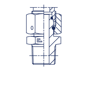 Штуцер FNС DL15 NPT1/2" - фото 143163
