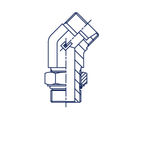 Штуцер FRA45 DS25 UNF1.5/16" (корпус) - фото 143196