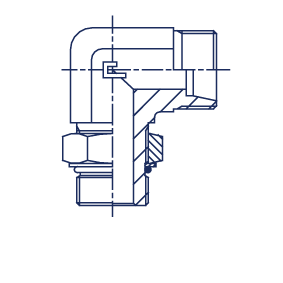 Штуцер FRA90 DL08 UNF7/16" (корпус) - фото 143218
