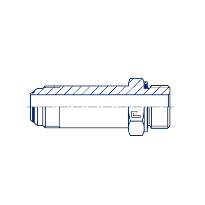 Штуцер FRM JIC 1.5/16 BSP 1.1/4 удлин. - фото 143848